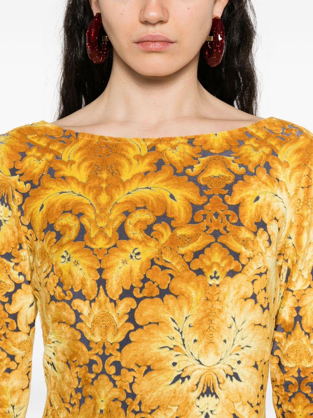 Abito Lungo in Ciniglia Jacquard WRHA016199JJD10 S9840 ETRO