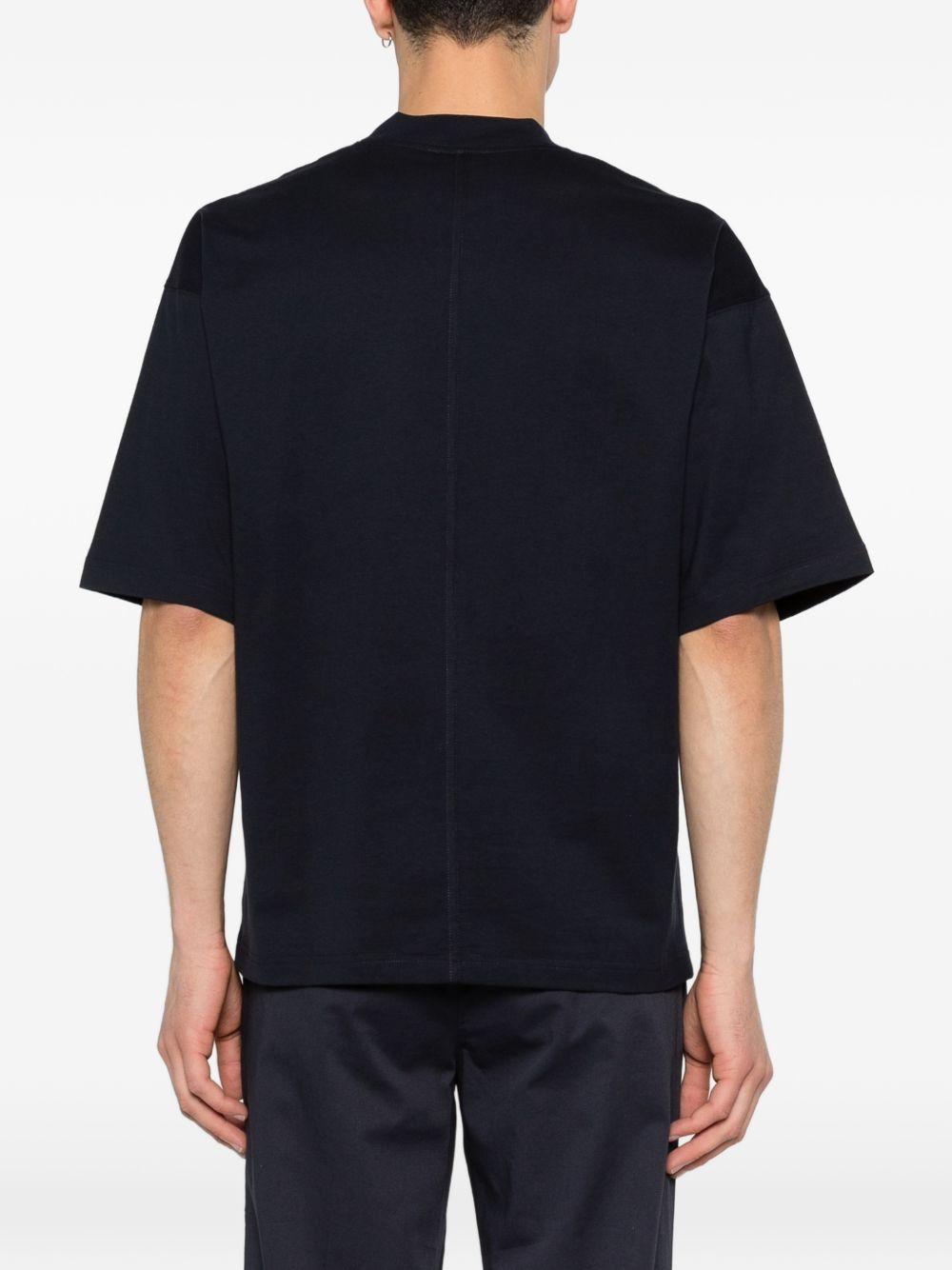 Black Jersey T-Shirt F0414095 6685 PAOLO PECORA