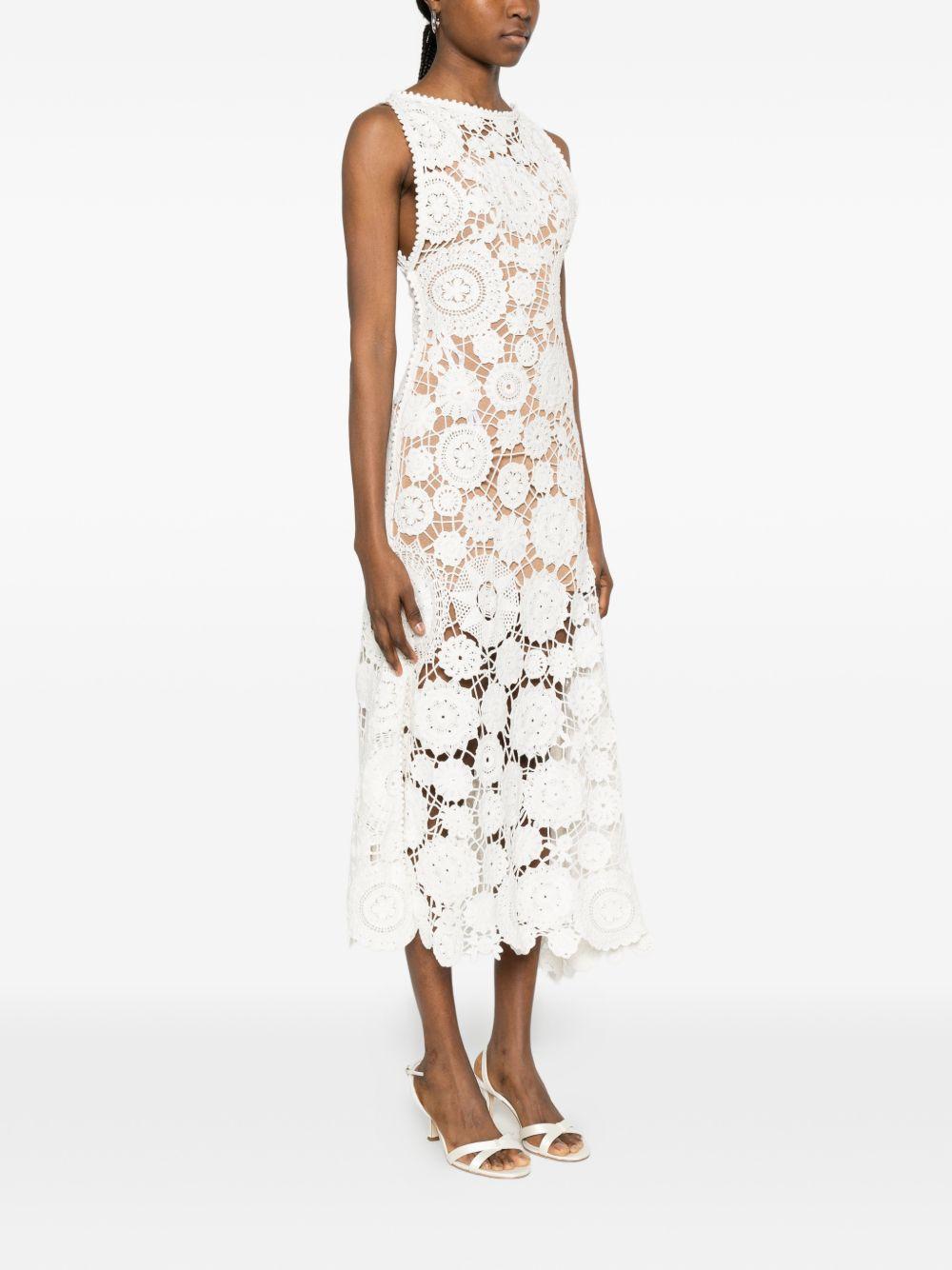 Crochet Maxi Dress AC26031XW WHITE SELF-PORTRAIT