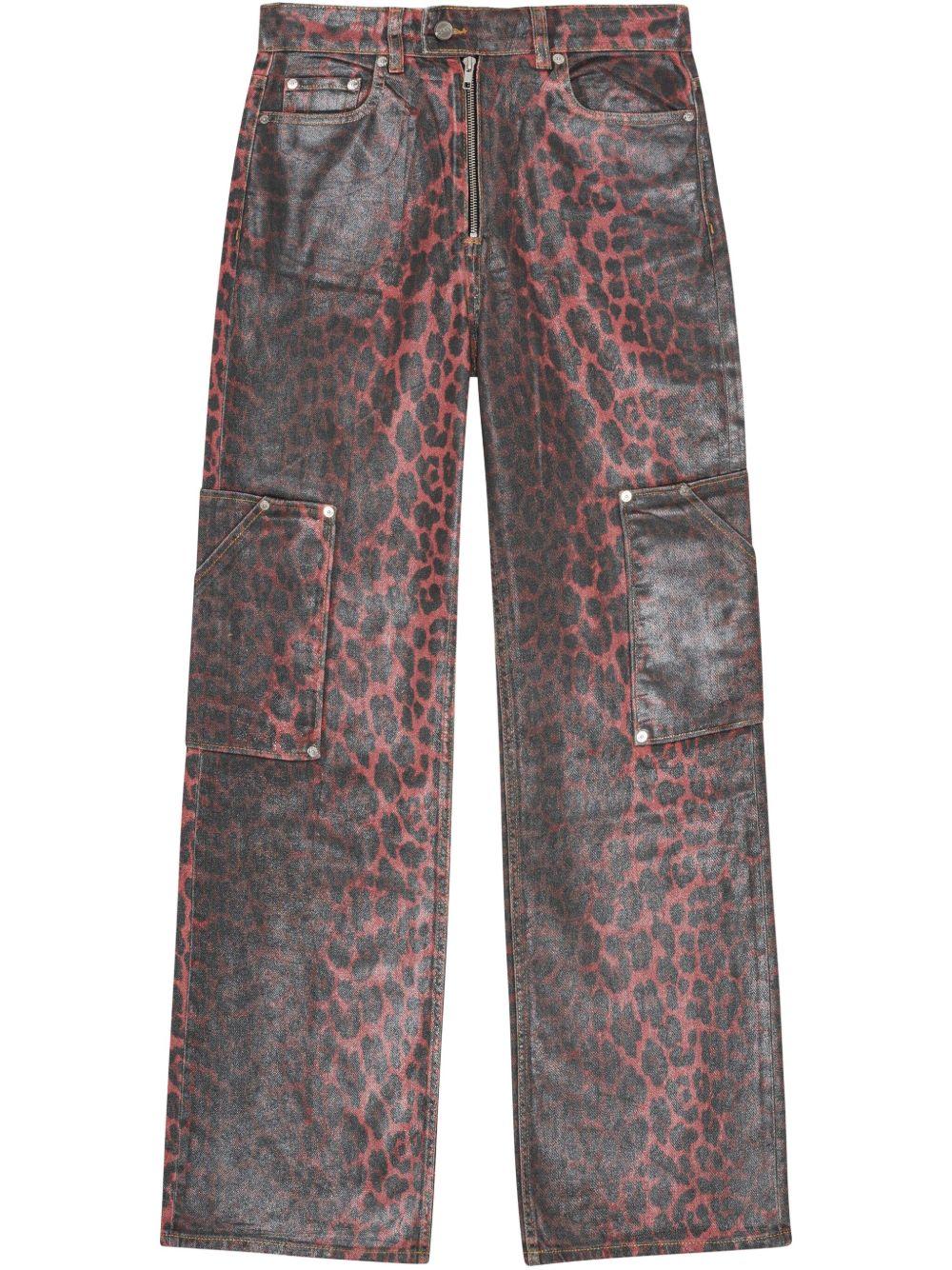 Leopard Foil Andi Jeans J1680 474 RACING RED GANNI
