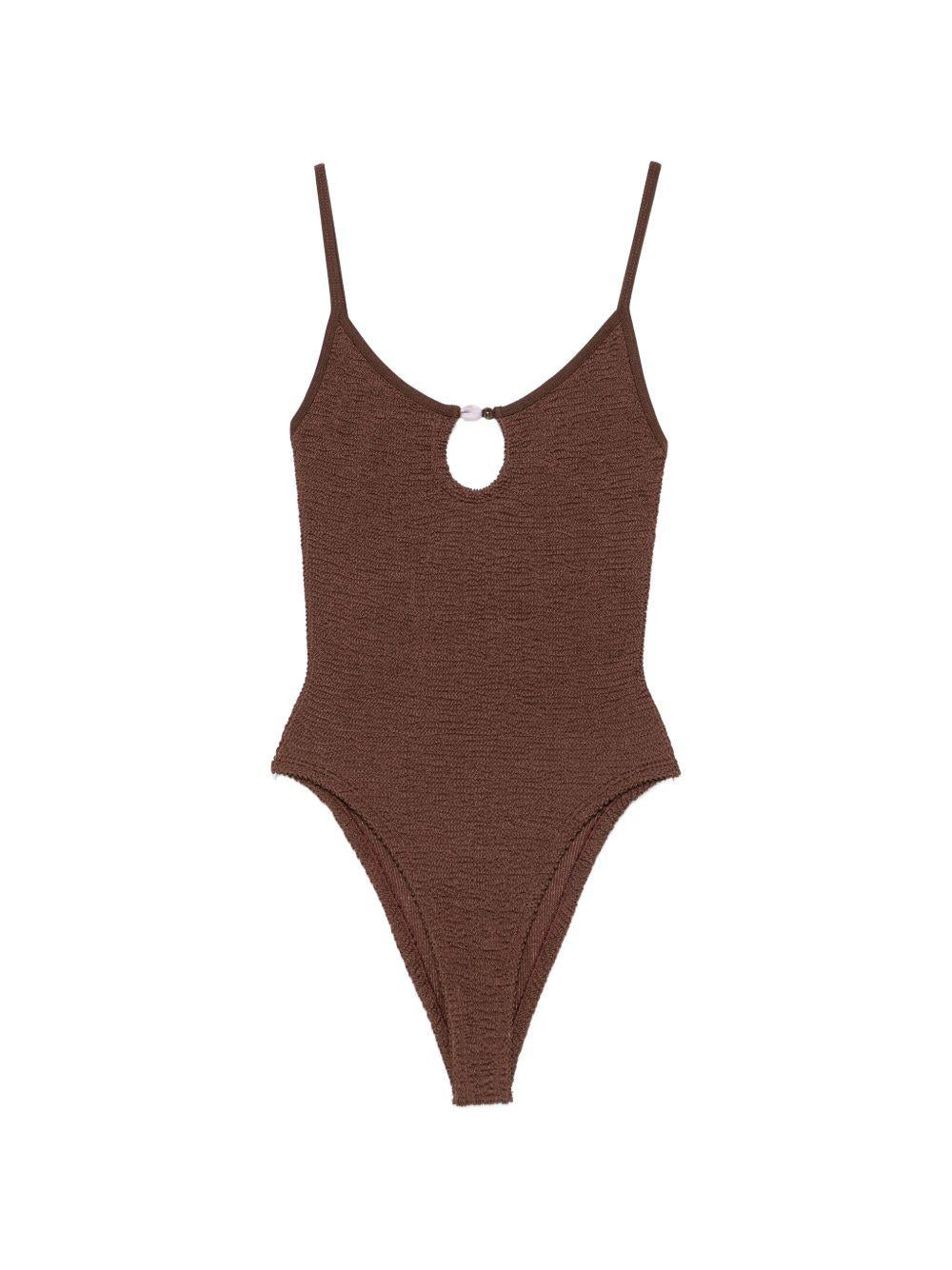Mia Beaded Swim SMIABDD METALLIC CHOCOLATE HUNZA G