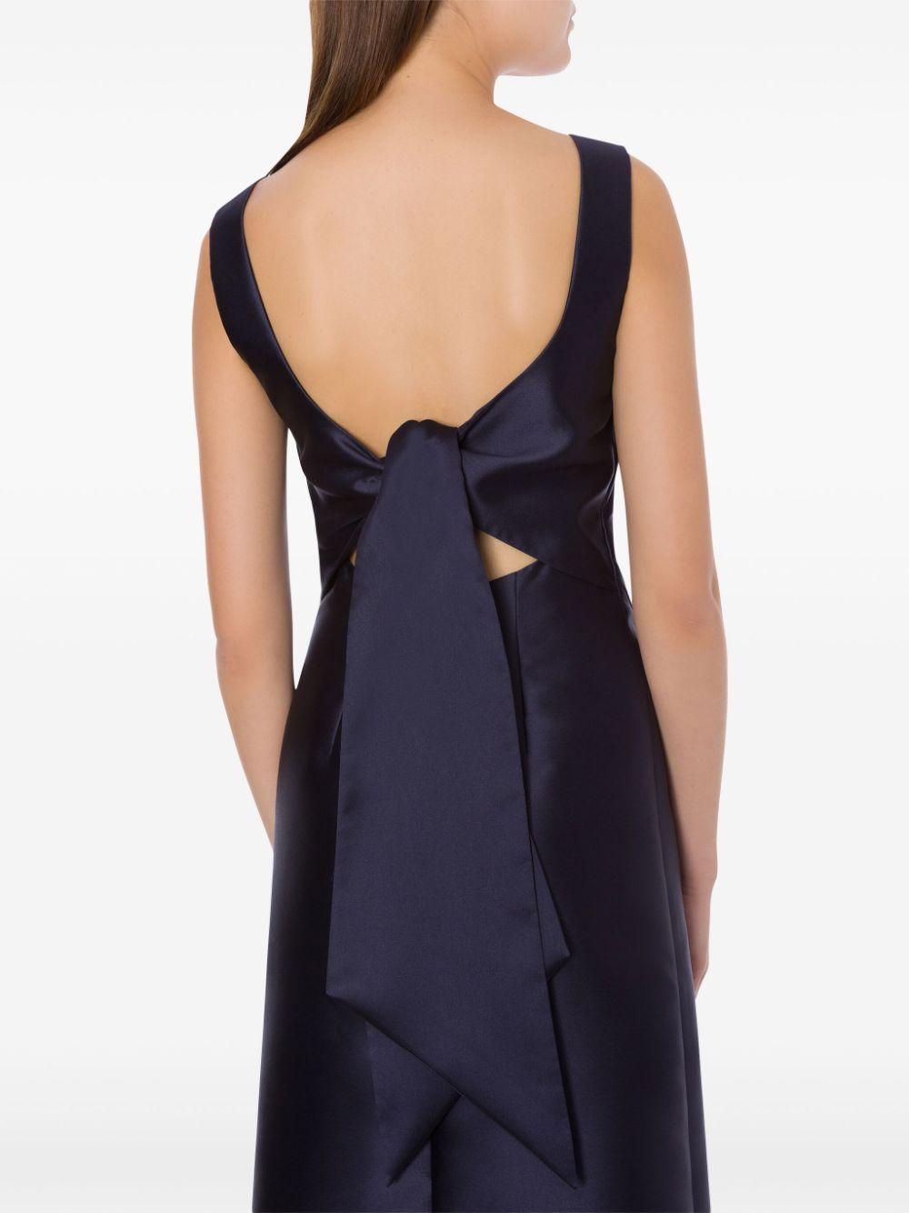 Abito midi in mikado Cocktail<BR/> J04101625 0510 BLUE ALBERTA FERRETTI