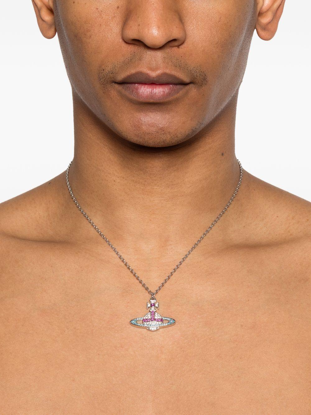 Kika Pendan 6302009402P509 PLATINUM CRYSTAL FUCHSIA VIVIENNE WESTWOOD