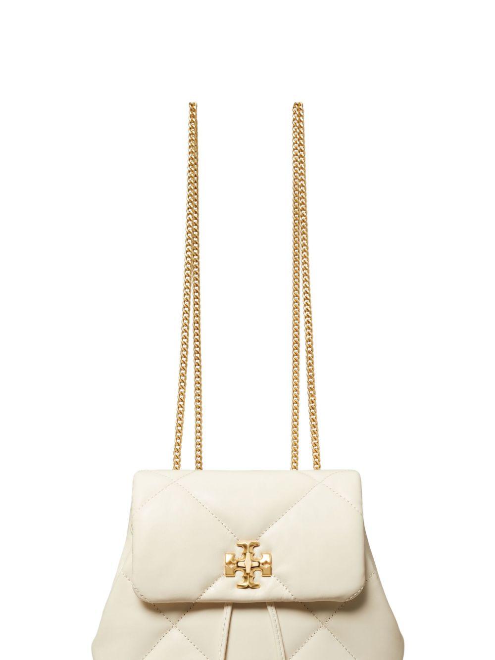 Mini Kira Diamond Quilt Backpack<BR/> 170485 100 WHITE TORY BURCH
