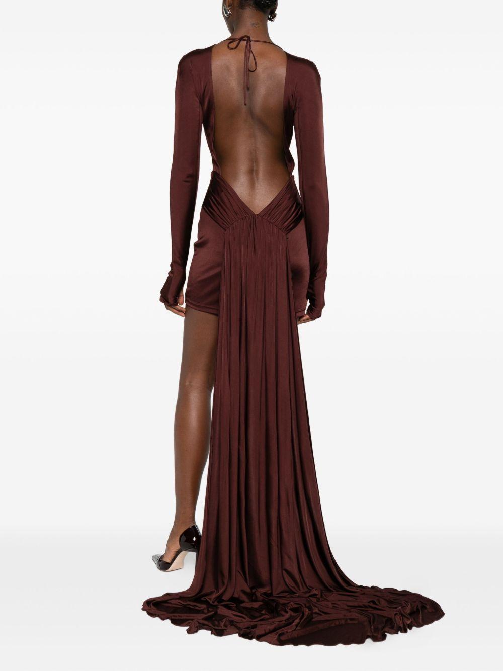 Mini Abito In Fluid Jersey PF25DK07D BURGUNDY DAVID KOMA