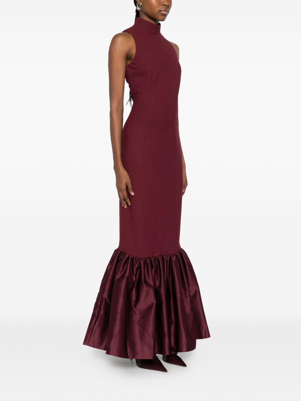 Fitted Maxi Dress Burgundy 1148532734 2734 ZINFANDEL ROTATE