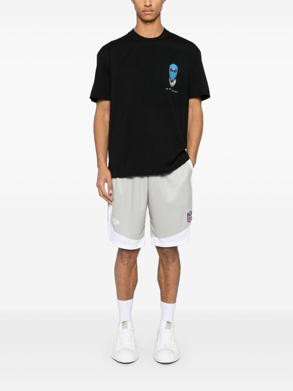 Small Mask Print T-shirt NUS25251 009 BLACK IH NOM UH NIT