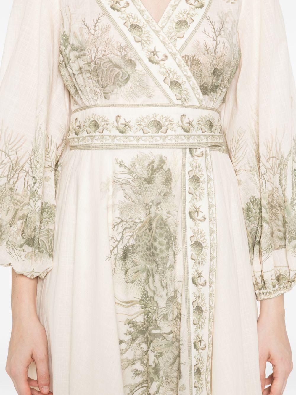 Wanderlust Wrap Midi Dress 2456DRS262 KHAKI TOILE ZIMMERMANN