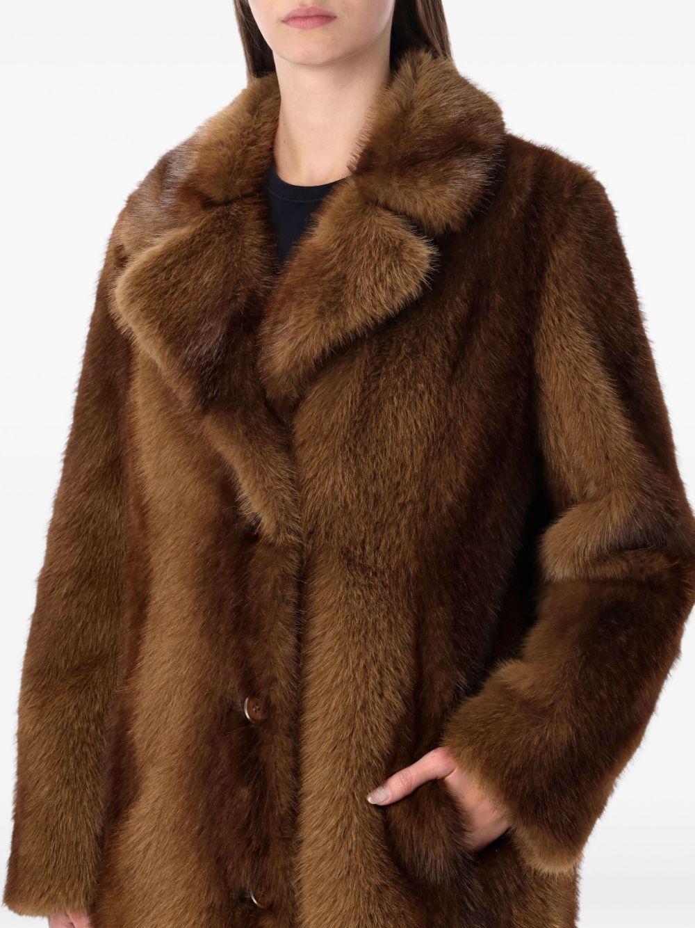 Nora Coat - Natural Brown 664109019 87011 NATURAL BROWN STAND STUDIO