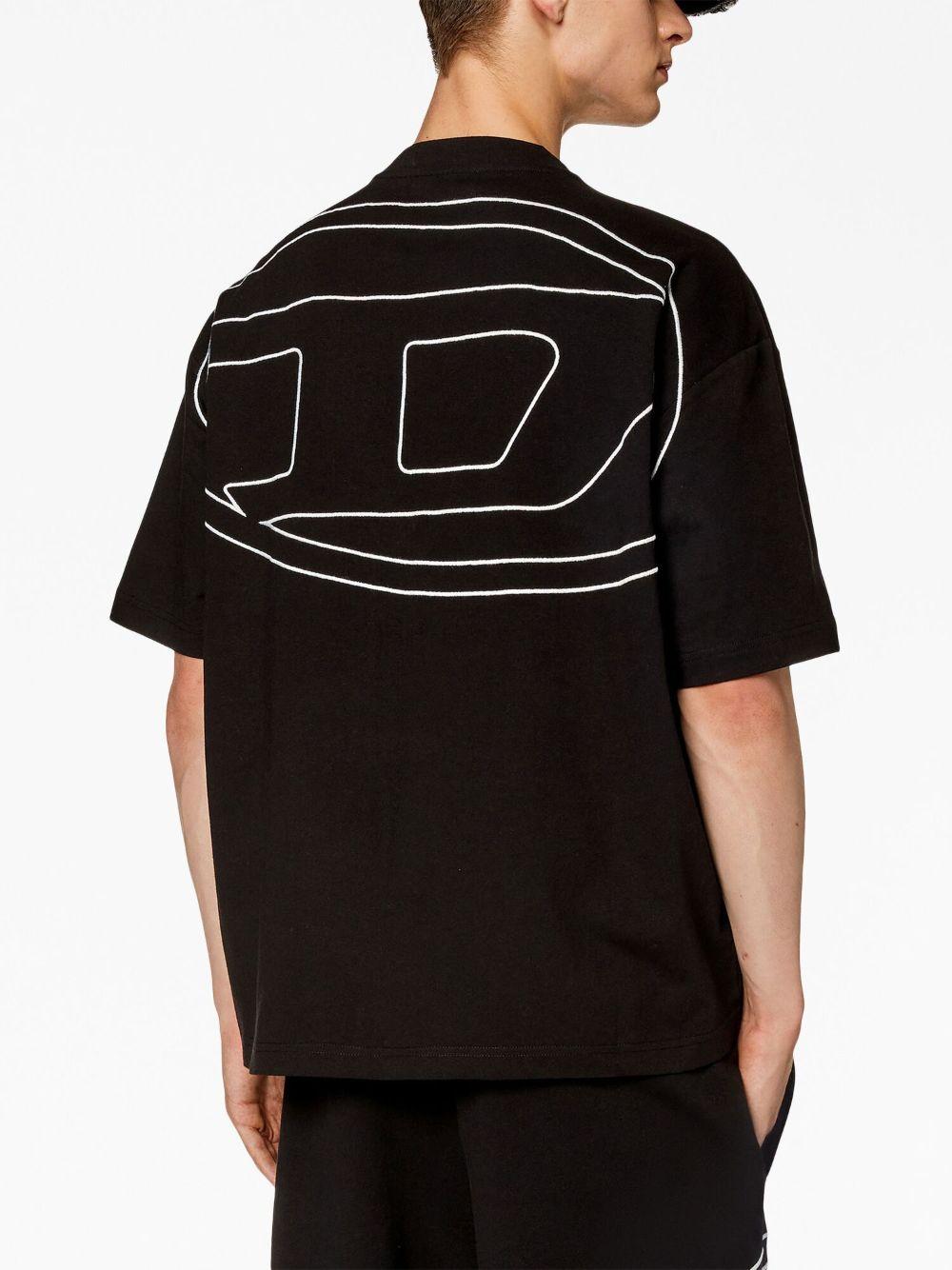 T-Boggy-Megoval-D T-Shirt A113020HGAM 9XX BLACK DIESEL