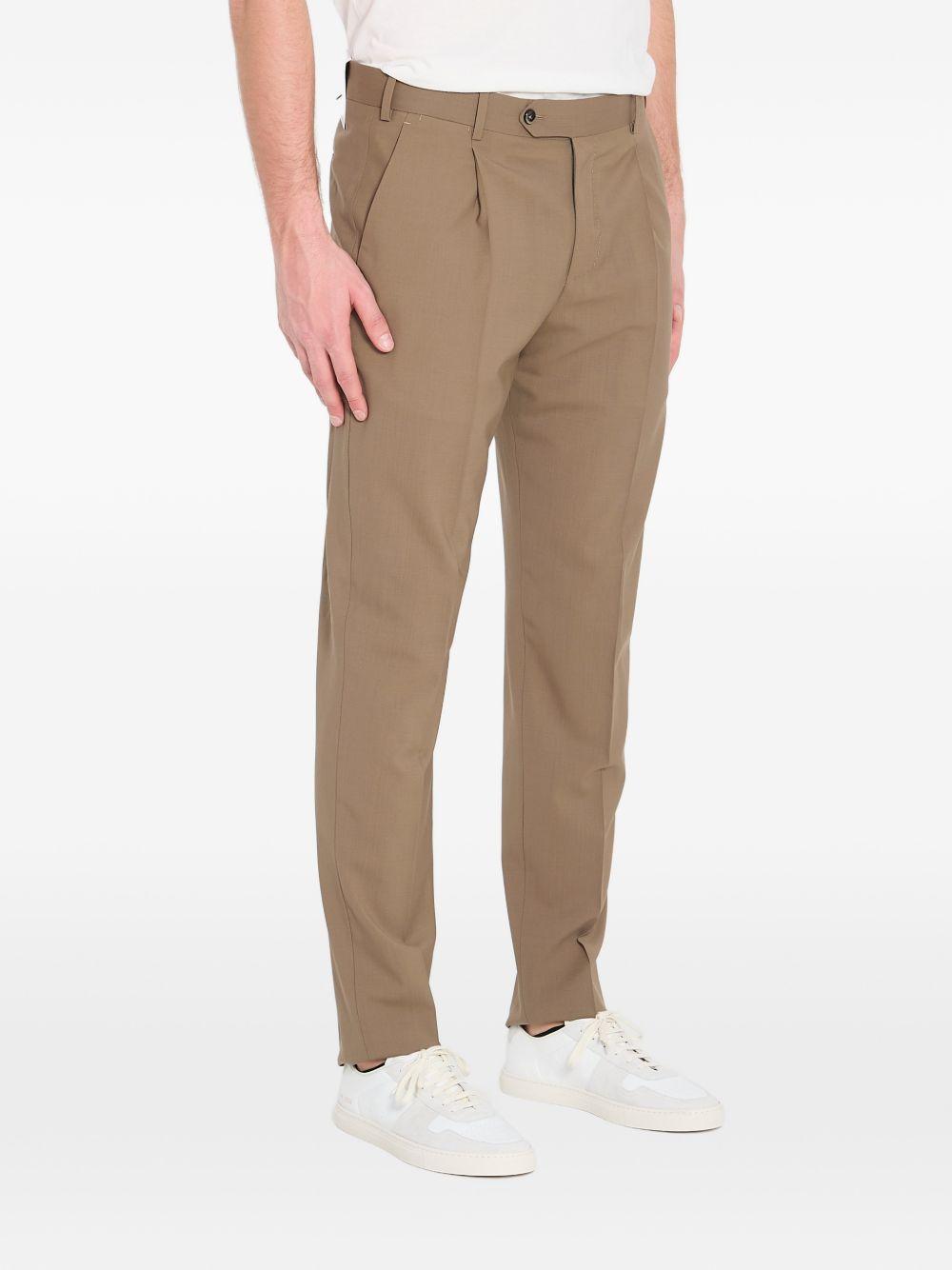 Pantaloni Union in lana vergine COZSUFZA0CL1ZI56 0130 NOCCIOLA PT TORINO