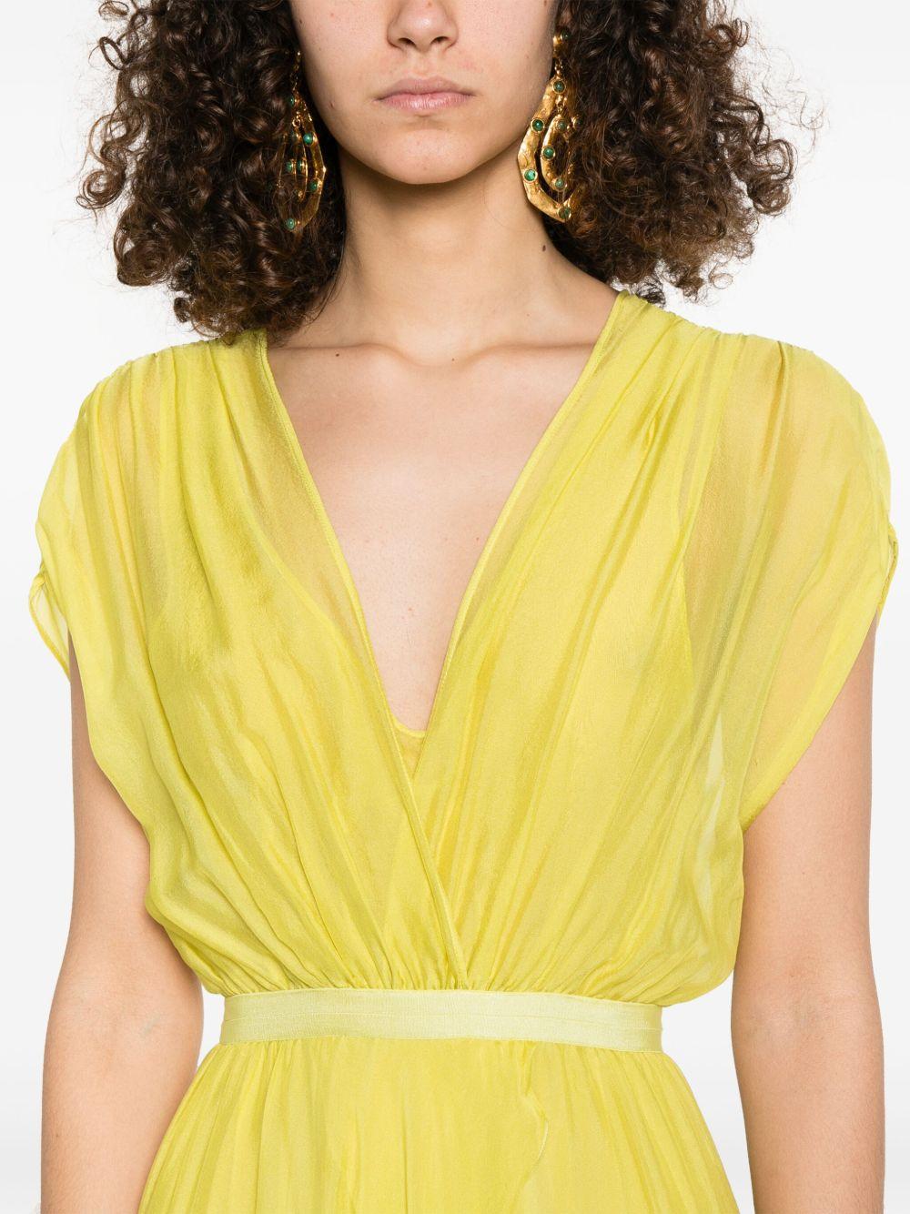 Abito lungo in seta 13884 CLOROFILLA FORTE FORTE