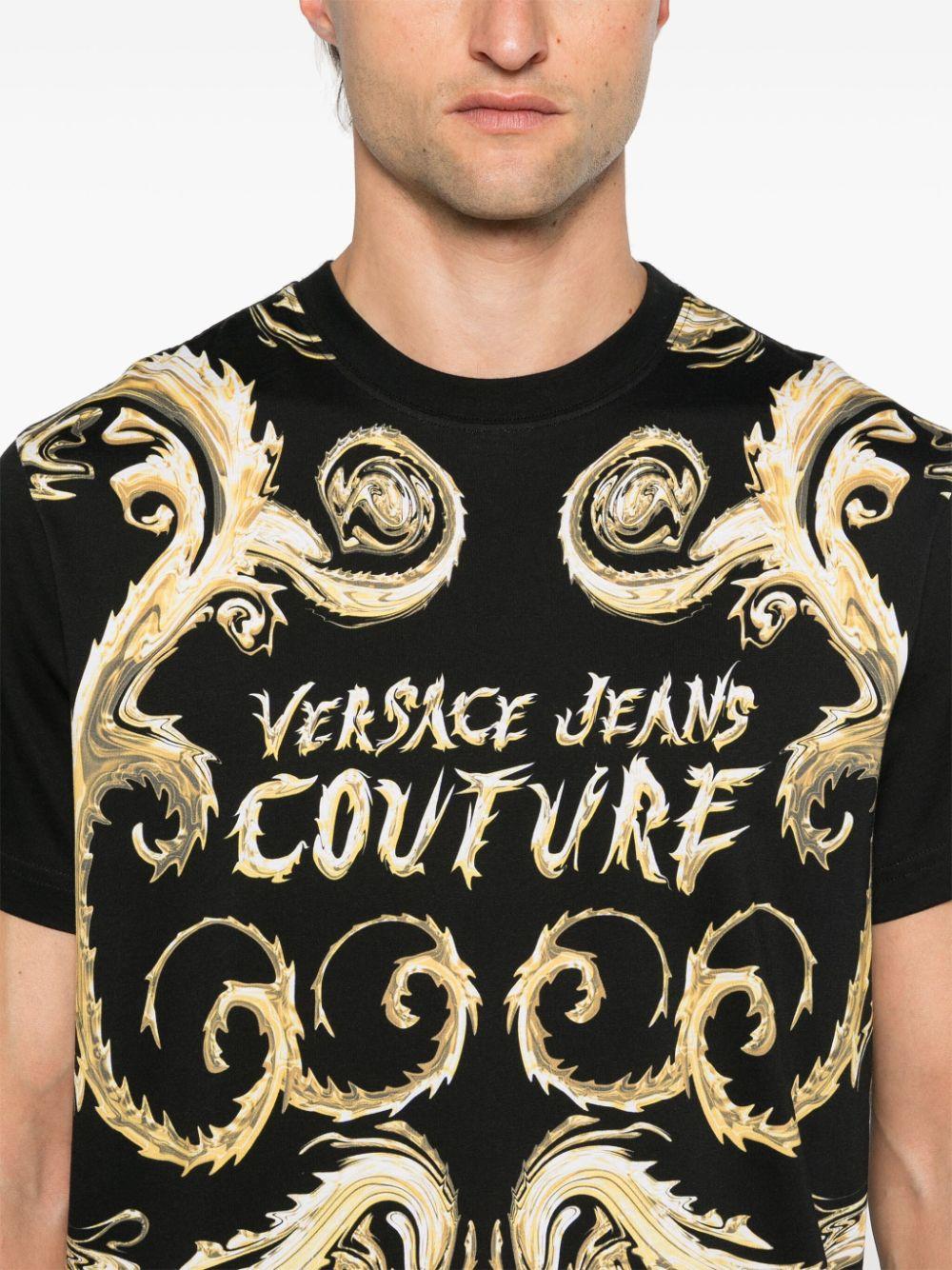 77GAH6SCJS379 G89 BLACK GOLD VERSACE JEANS COUTURE