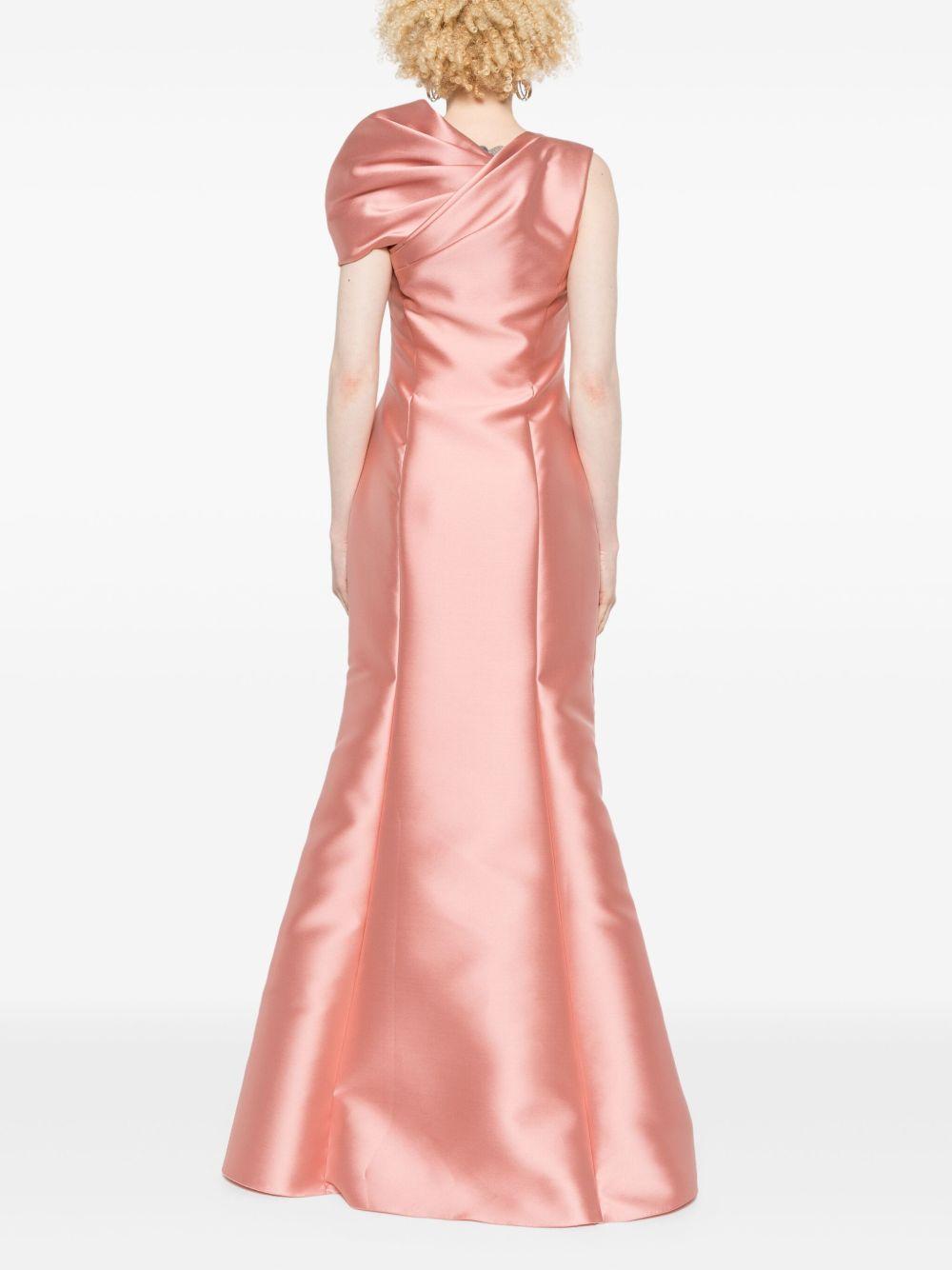 Abito lungo in mikado Cocktail J04091625 0169 ROSA ALBERTA FERRETTI