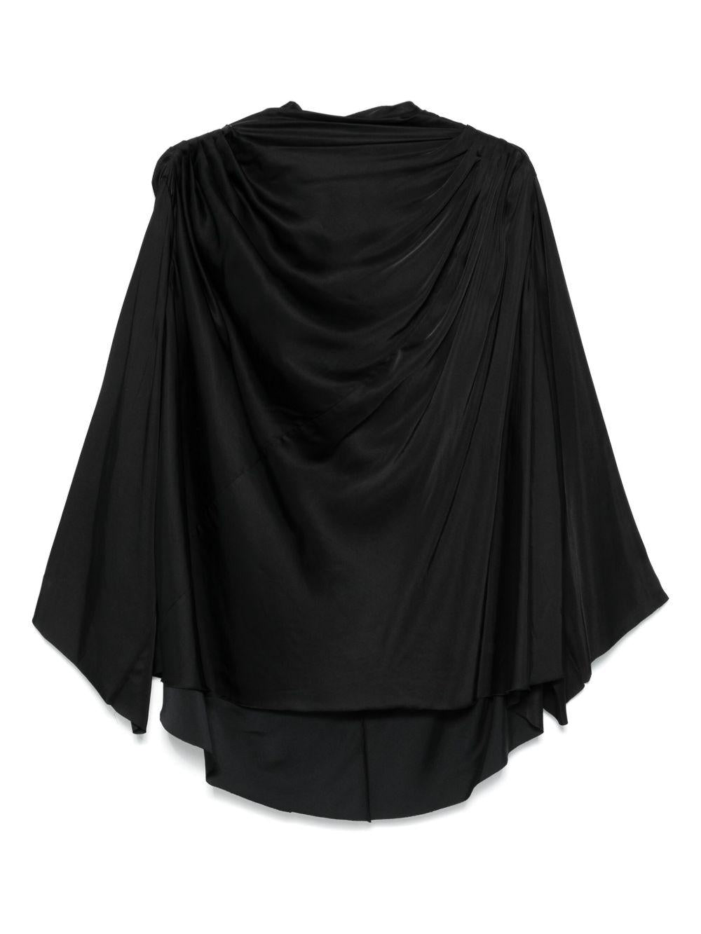 Claudette top RO01E7578SCH 09 BLACK RICK OWENS
