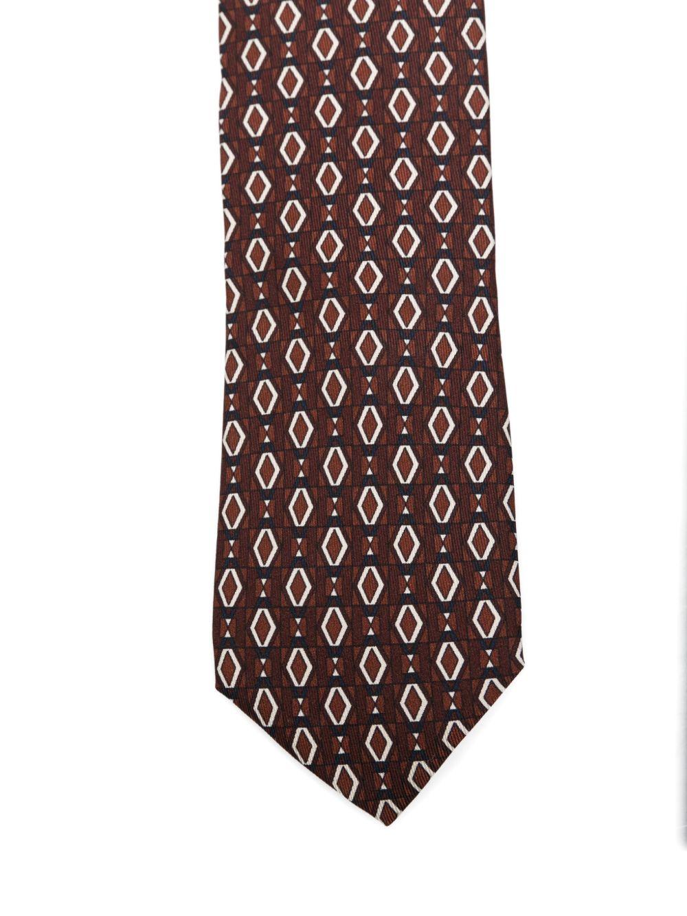 Cravatta con motivo geometrico PACRC7PA66109 450 LARDINI