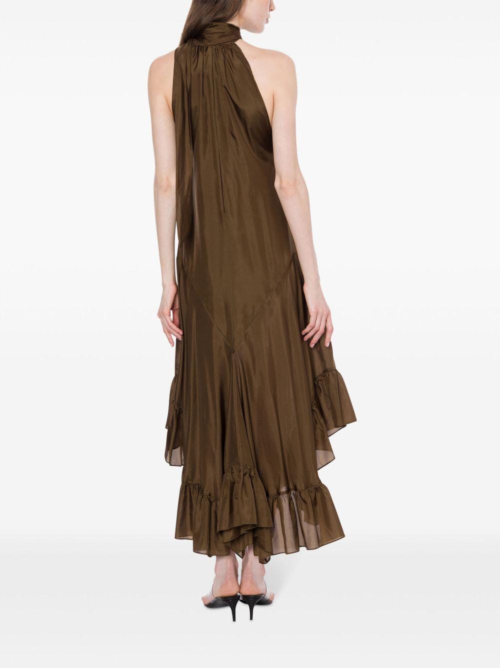 Abito in seta con collo all'americana V04382116 0095 COFFEE PHILOSOPHY DI LORENZO SERAFINI