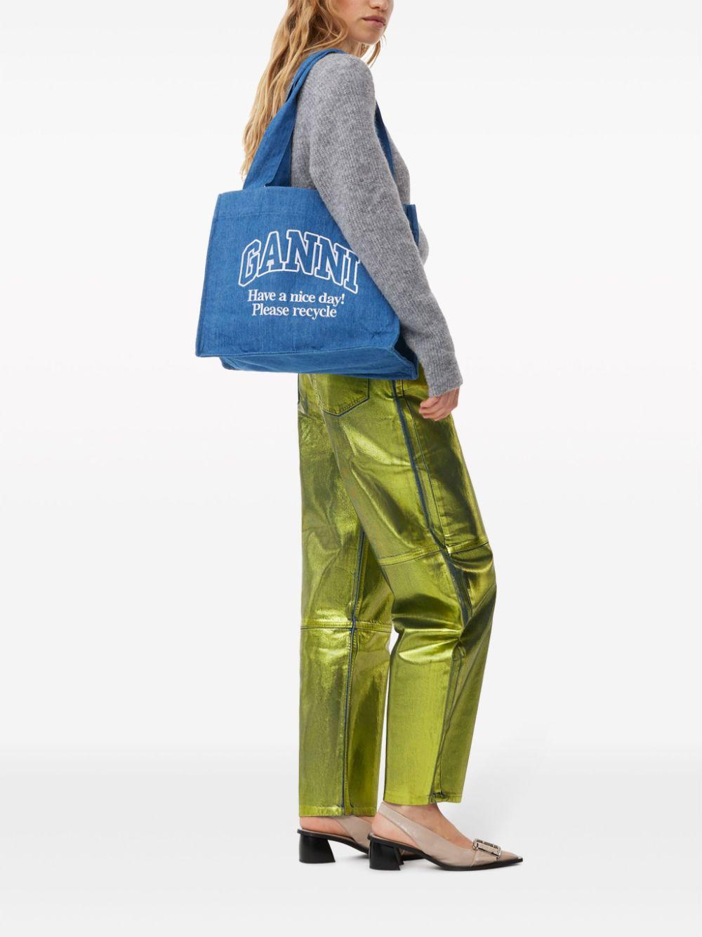 Blu Denim Tote A5599 630 DENIM GANNI