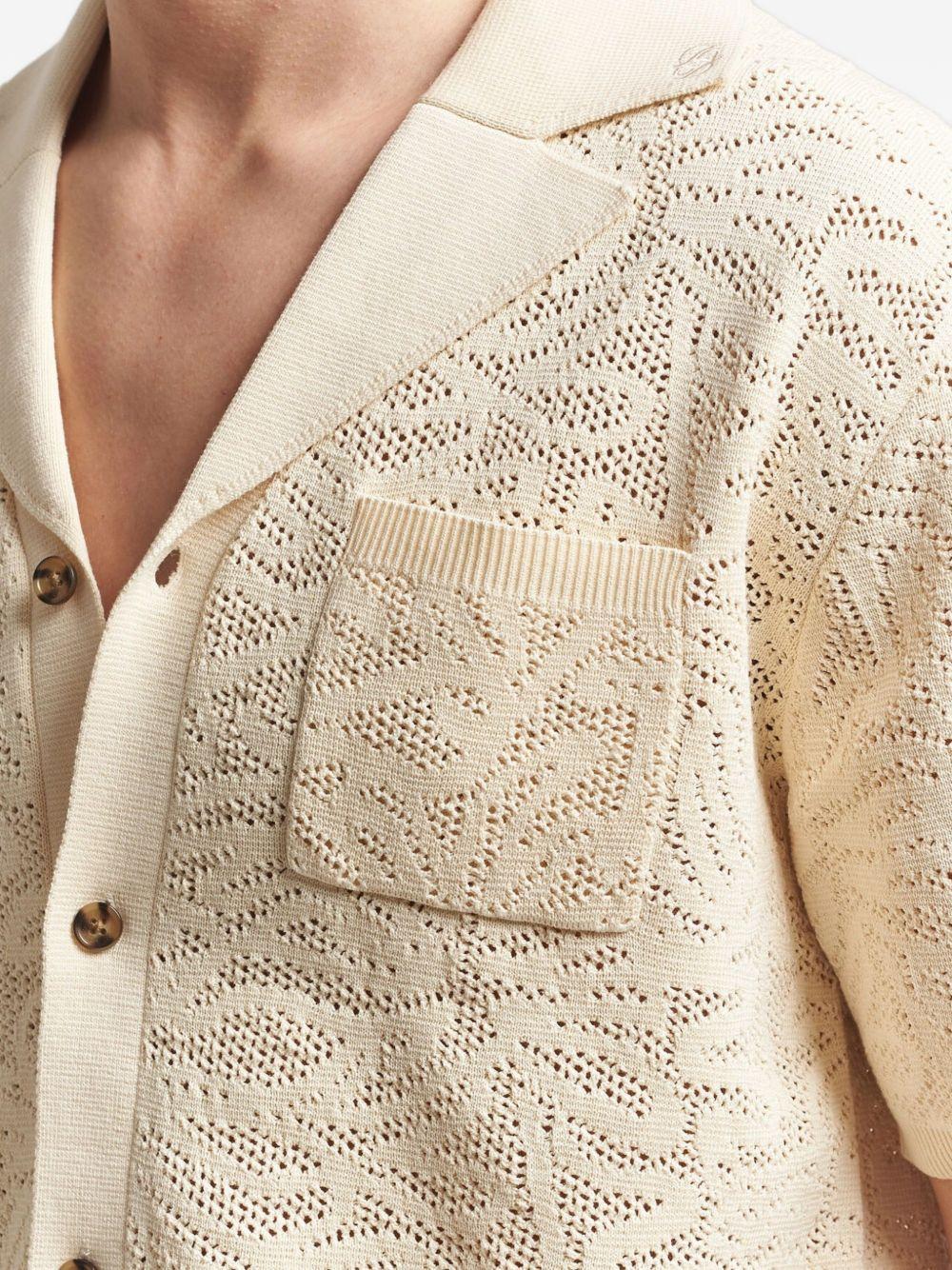 Chemise Maille Dentelle KCA174CO293 OFF WHITE DROLE DE MONSIEUR