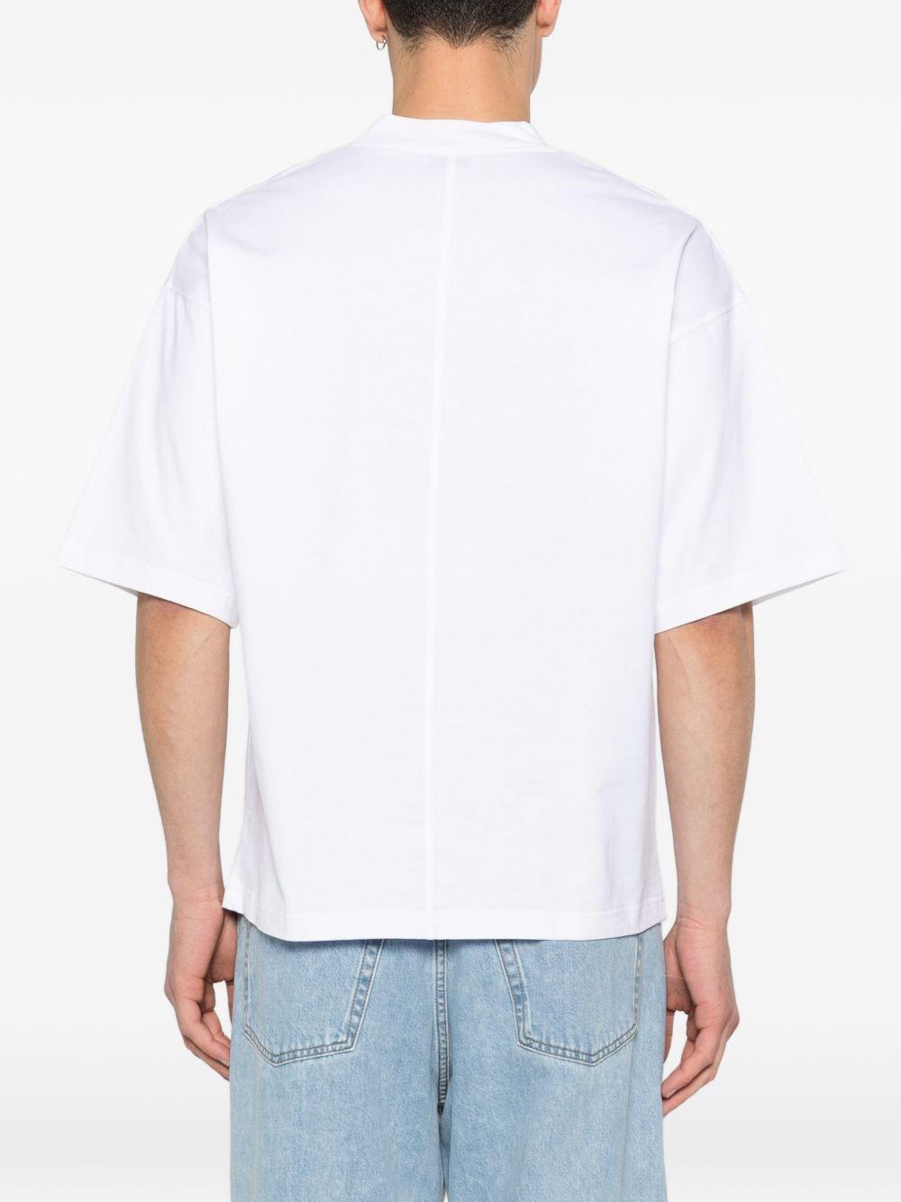 Optical White Jersey T-Shirt F0414095 1101 PAOLO PECORA