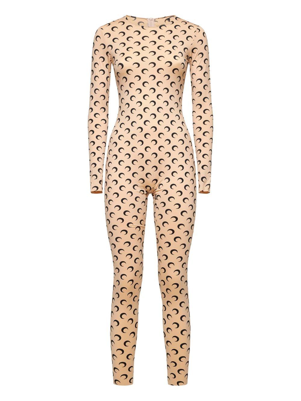 Recycled Jersey Moon Catsuit WJS002ACJER0001 TA10 TAN MARINE SERRE