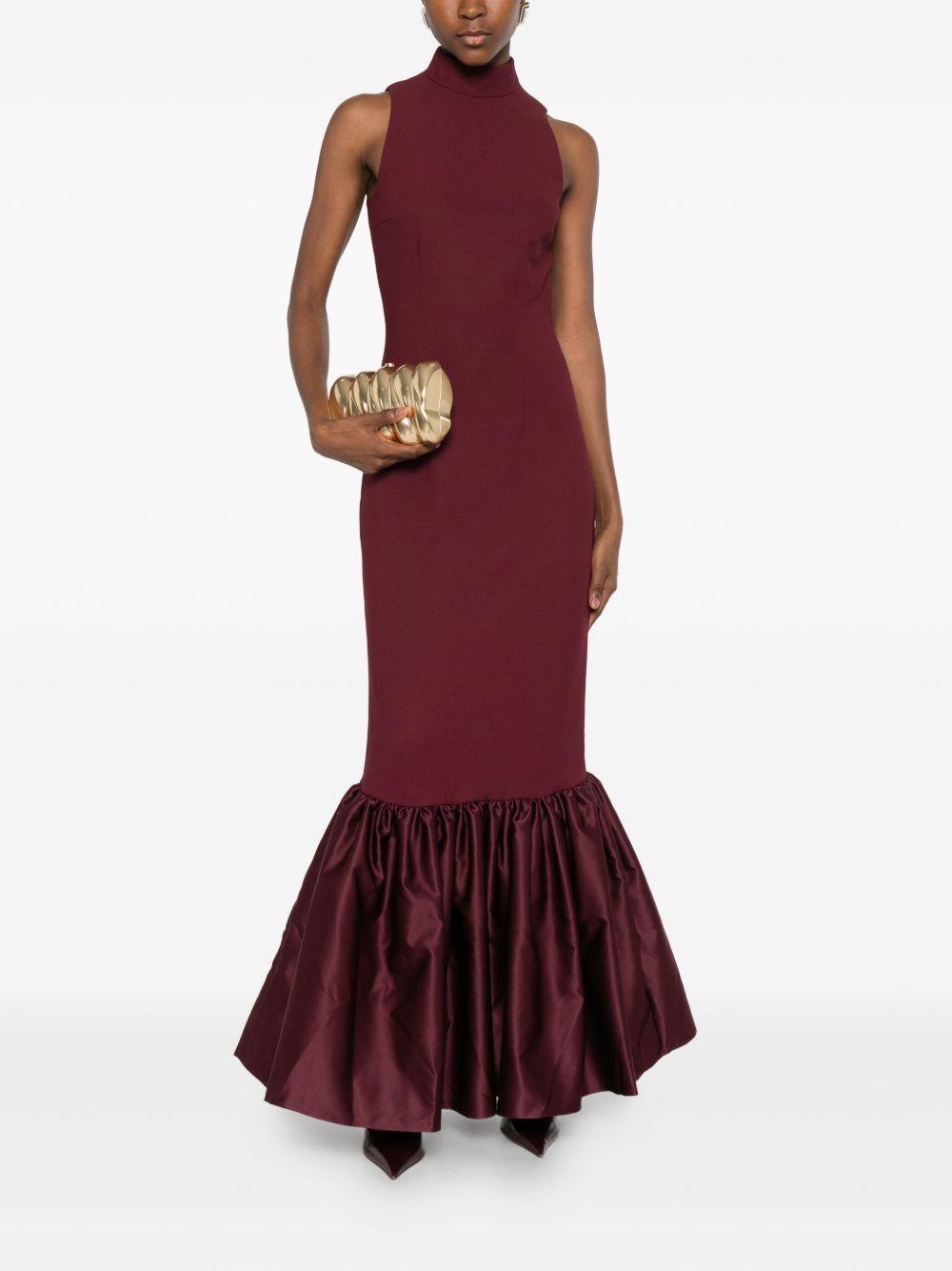 Fitted Maxi Dress Burgundy 1148532734 2734 ZINFANDEL ROTATE