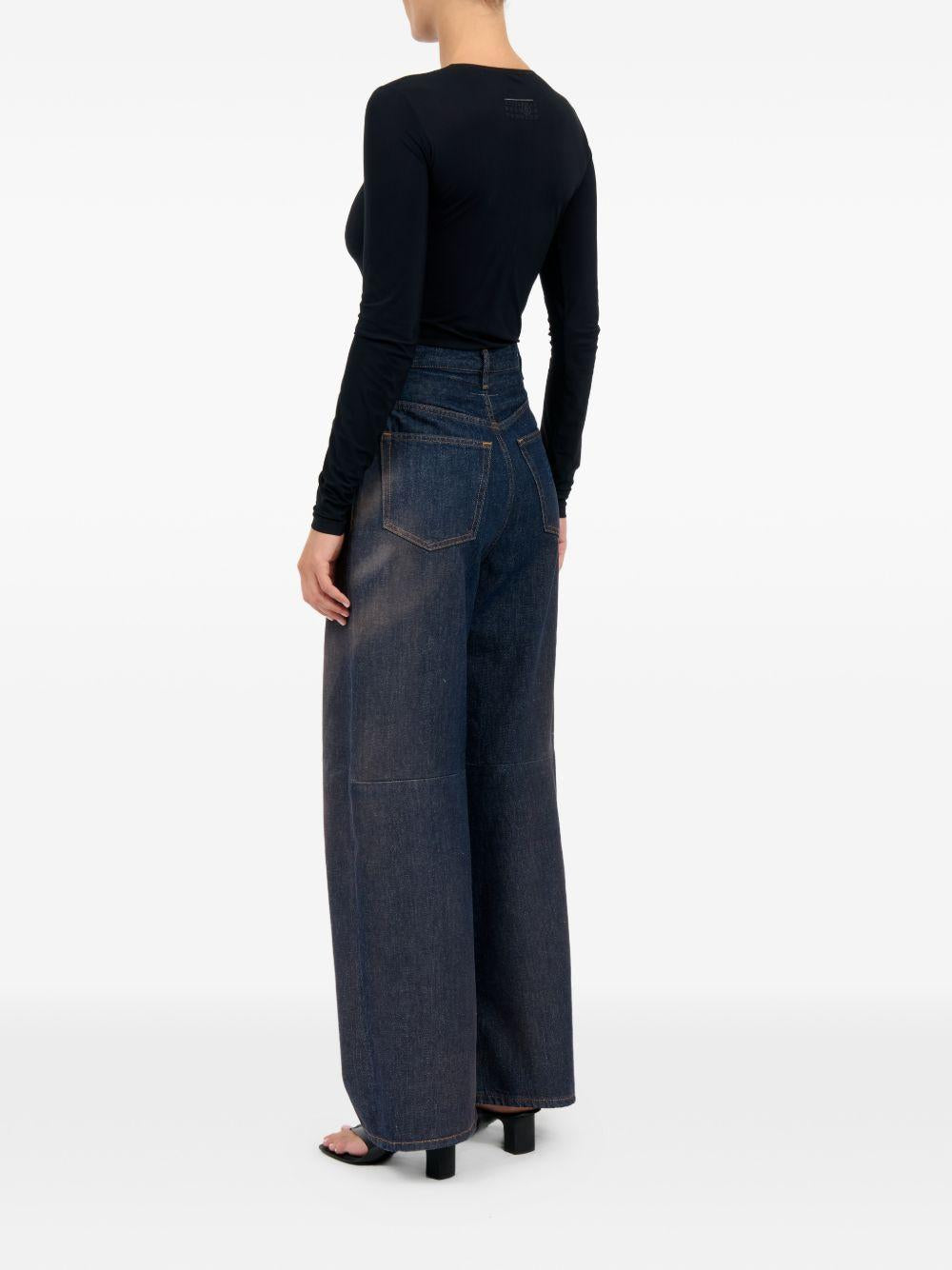 Jeans 5 Tasche in Denim Blu S62LB0218M30055 963 MM6 MAISON MARGIELA