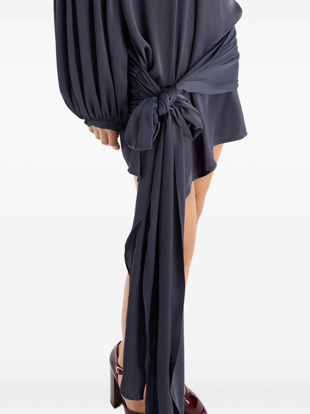 Satin Strap Tie Dress Dark Blue 1146201192 1192 GRAPHITE ROTATE