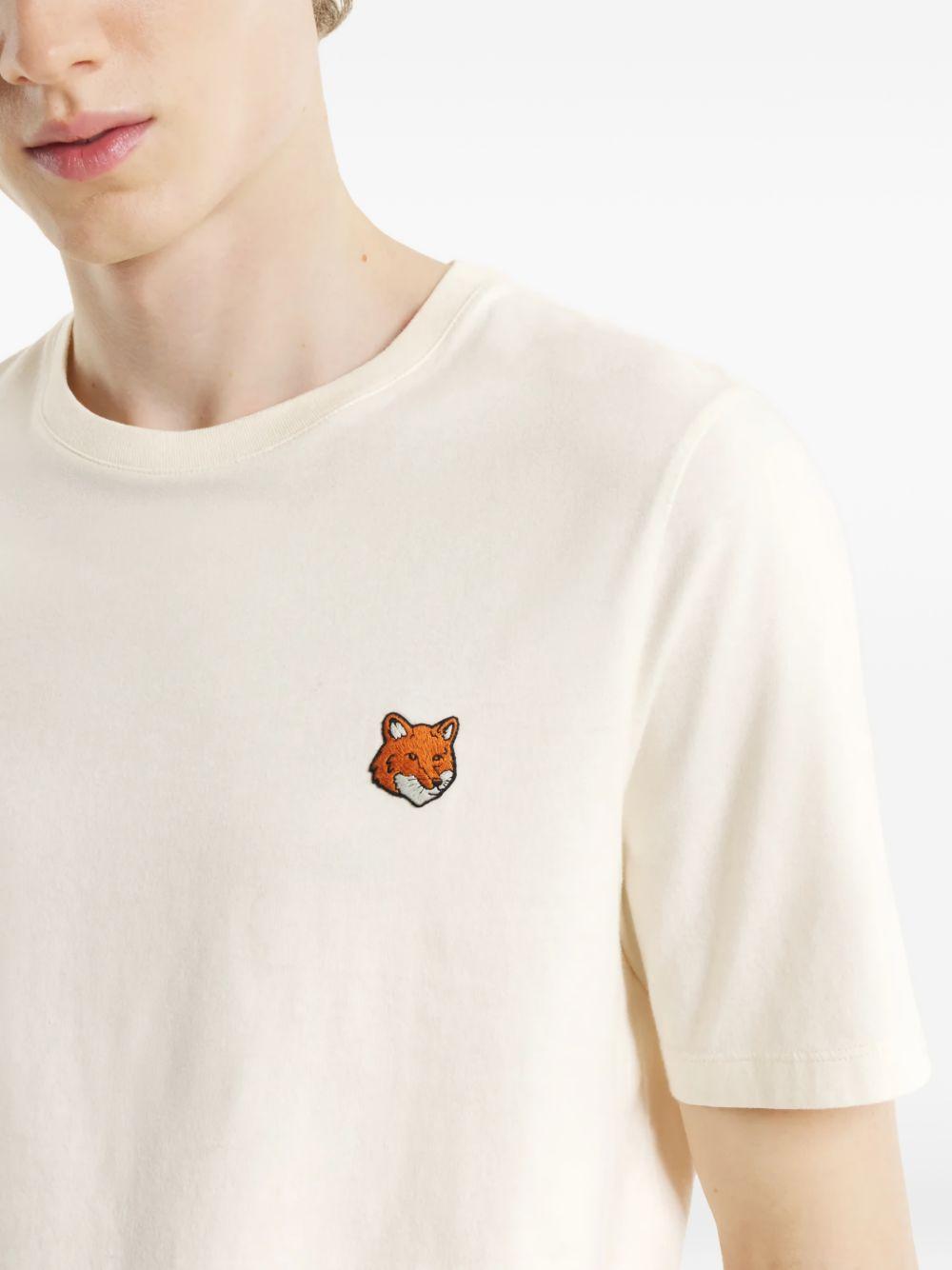 T-shirt con applicazione PM00107KJ7026 0063 NOBLE BEIGE MAISON KITSUNE