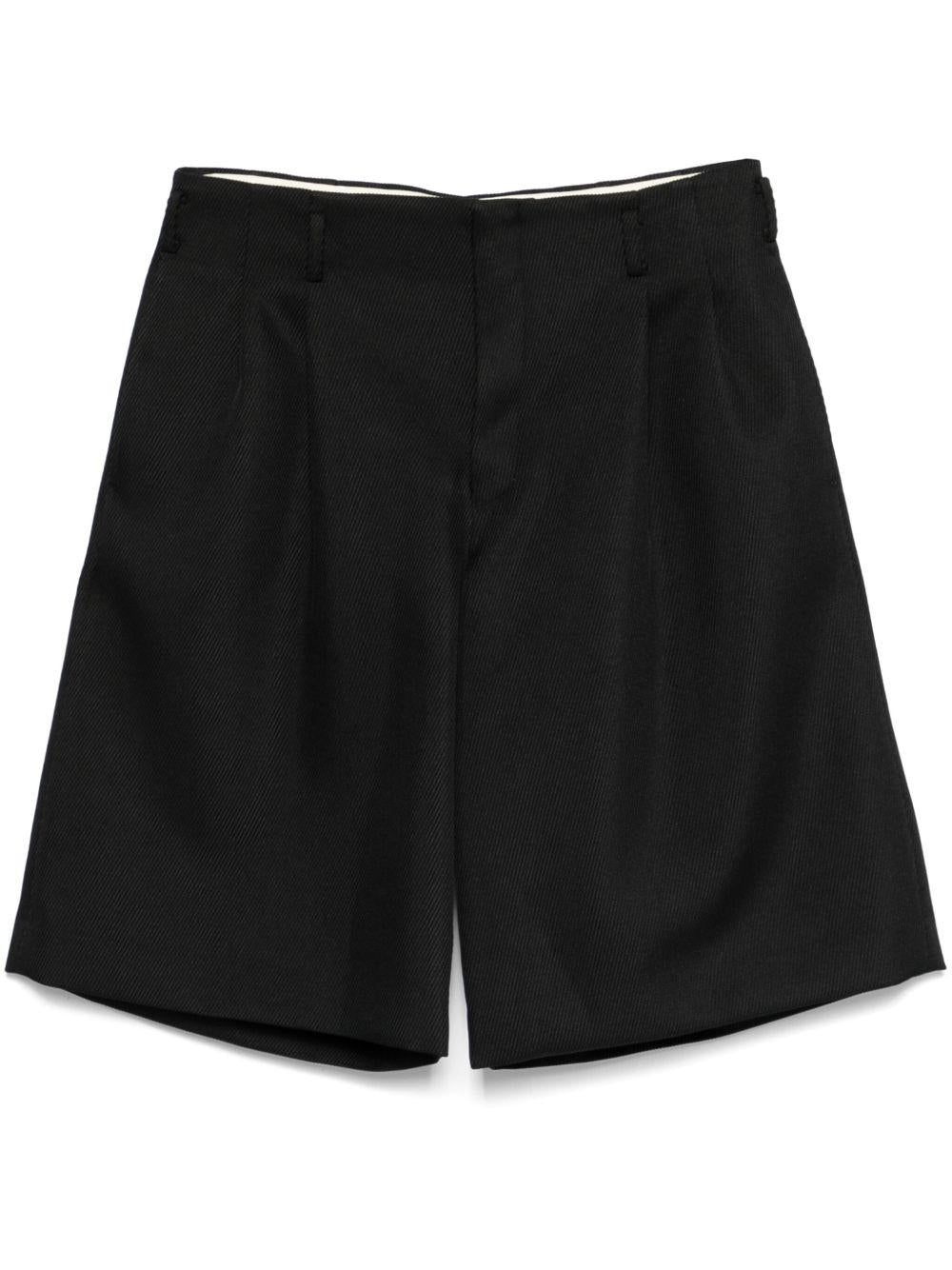 Twill Shorts POP027 1 BLACK COMME DES GARCONS HOMME PLUS