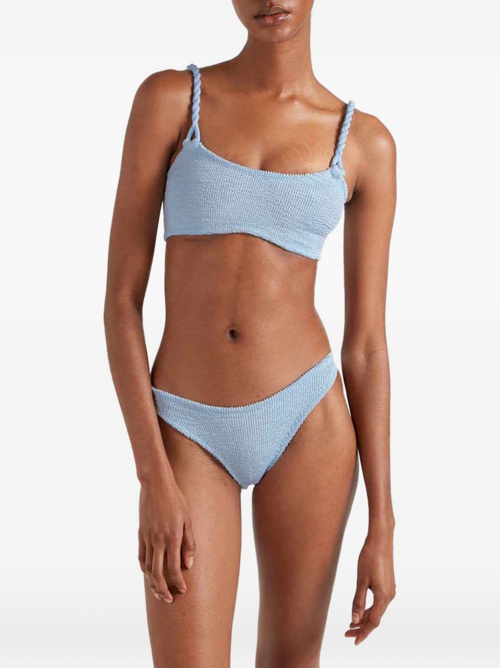 Phoebe Bikini BPHOEBECR METALLIC ICE BLUE HUNZA G