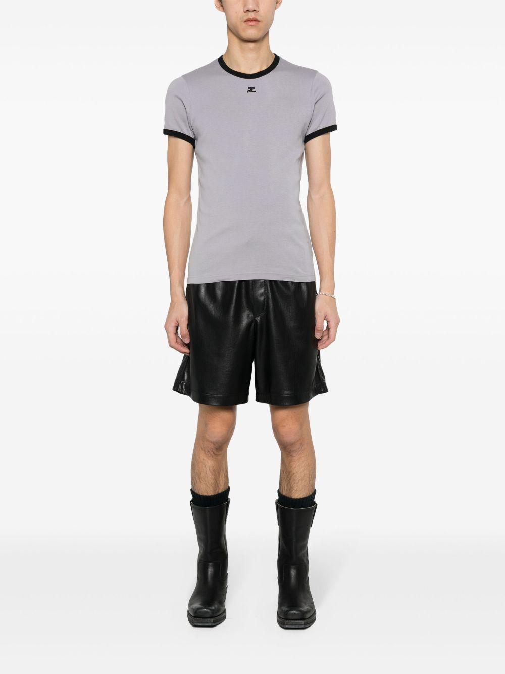 123JTS020JS0070 B102 SMOCKED GREY BLACK COURREGES