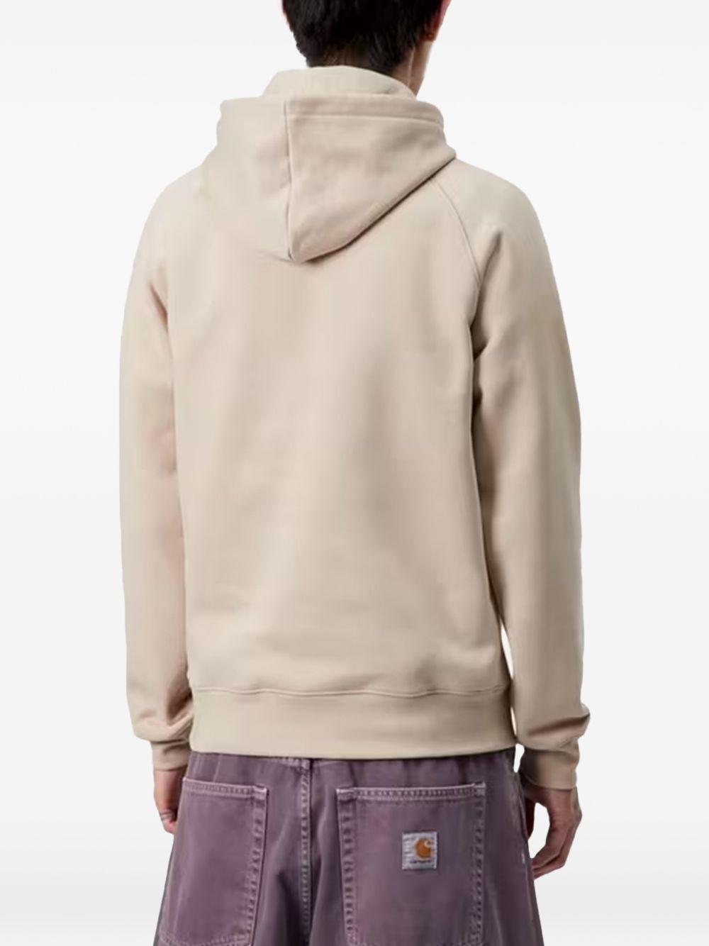 Felpa con Cappuccio Hooded Chase Sweatshirt I033661 38AXX FLEUR DE SEL GOLD CARHARTT WIP