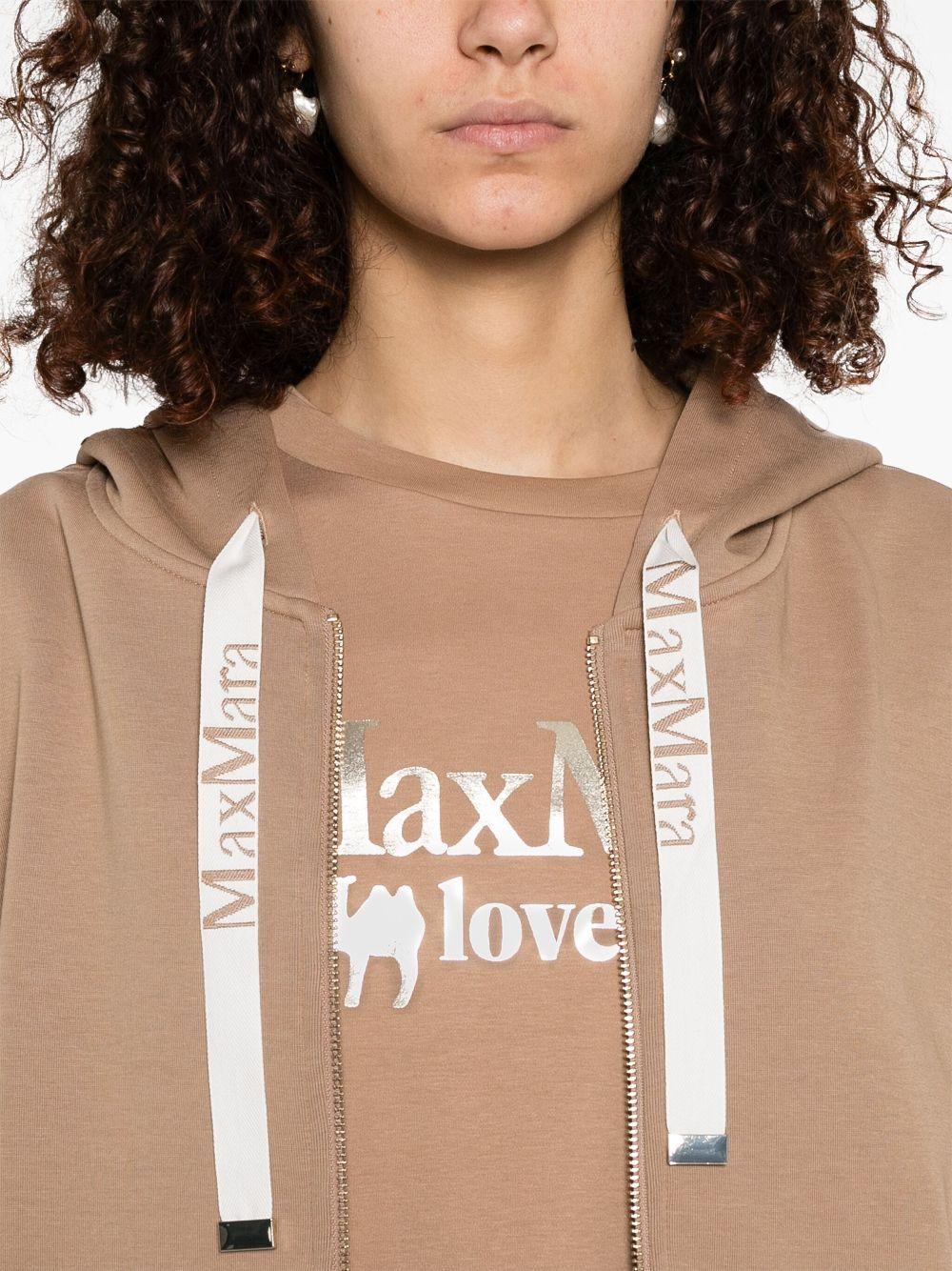 Felpa in jersey di cotone tecnico JOURMM13022 002 SPRING CAMEL S MAX MARA