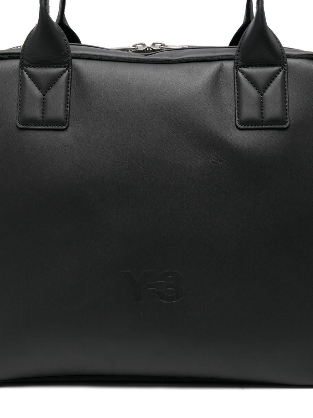 Borsa Airliner in Pelle KB9310 BLACK Y-3