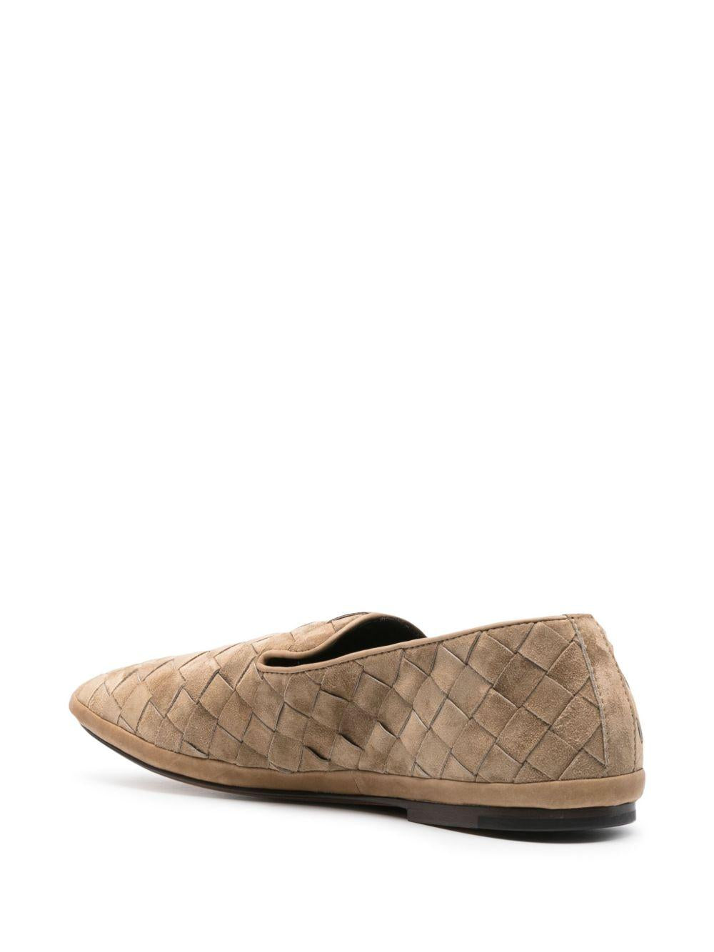 HENDERSON BARACCO - Mocassino slip on in nappa intrecciata GUINEAS0 CASHMERE SIGARO HENDERSON