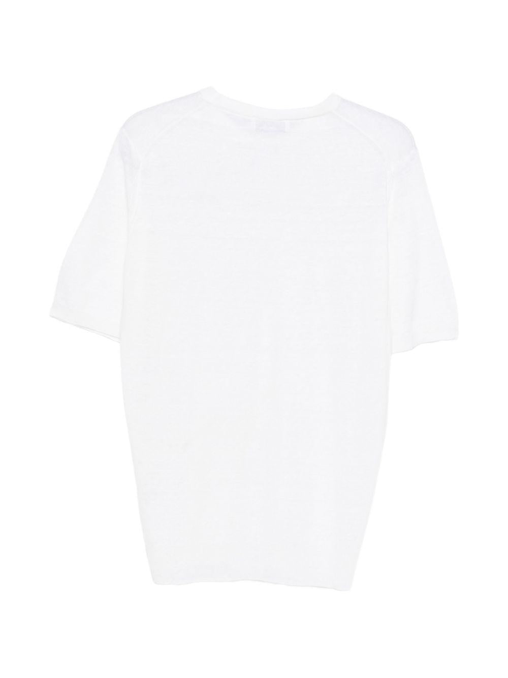 Short-sleeve knitted T-shirt PALMMC76PA66022 100 LARDINI