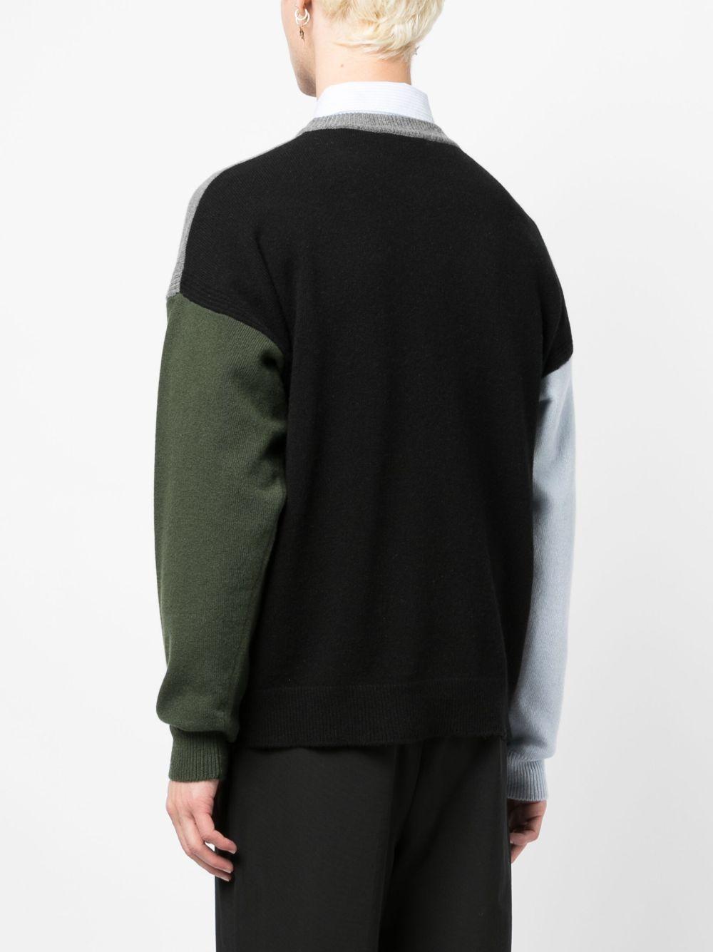 LM00809KT1063 H152 GREY MELANGE BLACK MAISON KITSUNE