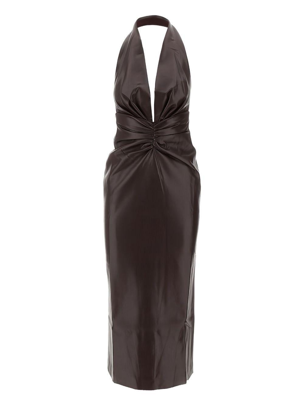 Zendaya Midi Dress T180147ATNP152 375 CABERNET THE ANDAMANE