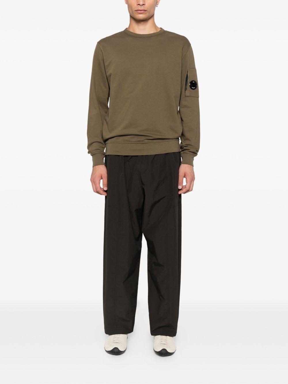 Light Fleece Crewneck Lens Sweatshirt RCCMSS711A002246G 683 IVY GREEN CP COMPANY