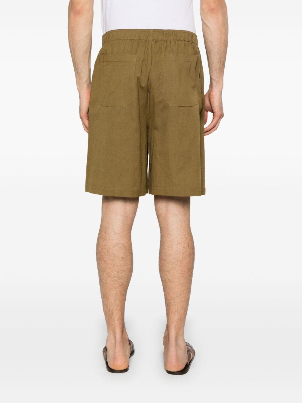 Shorts con vita elasticizzata B6D0016 19M MILITARE AMARANTO