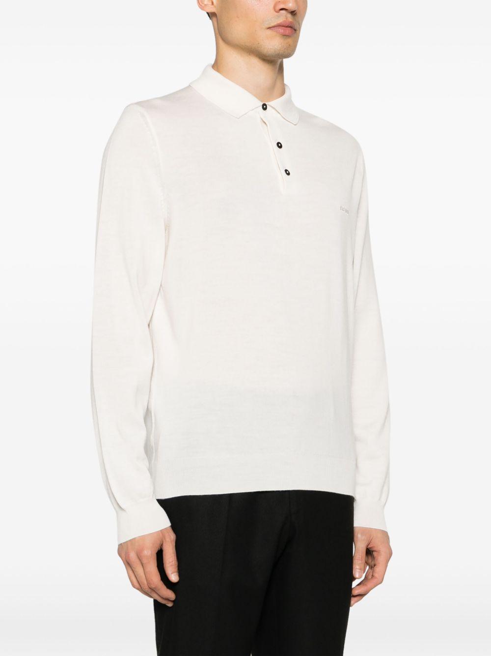 Maglione stile polo 50476357 131 OPEN WHITE BOSS