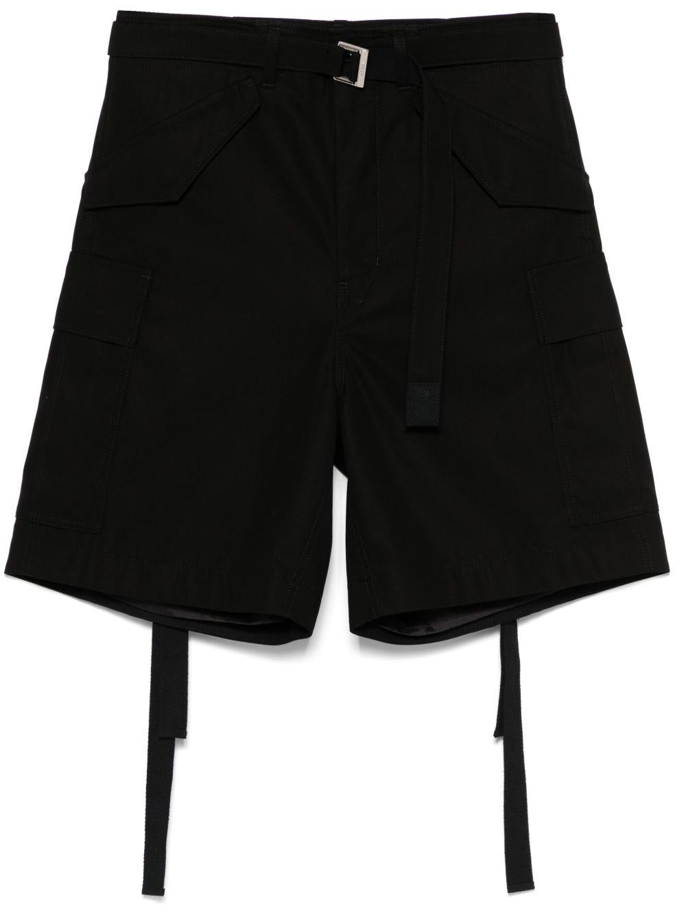 Shorts con cintura 2503610M 001 BLACK SACAI
