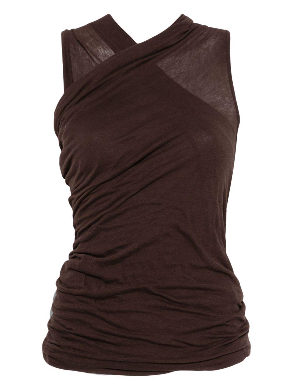 Banana top RP01E7109UC 14 MAHOGANY RICK OWENS