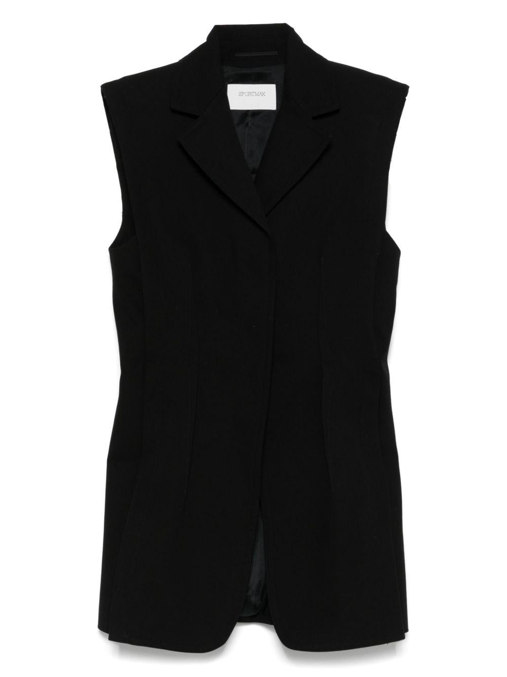 Tailored waistcoat OCAMM10456 003 NERO SPORTMAX