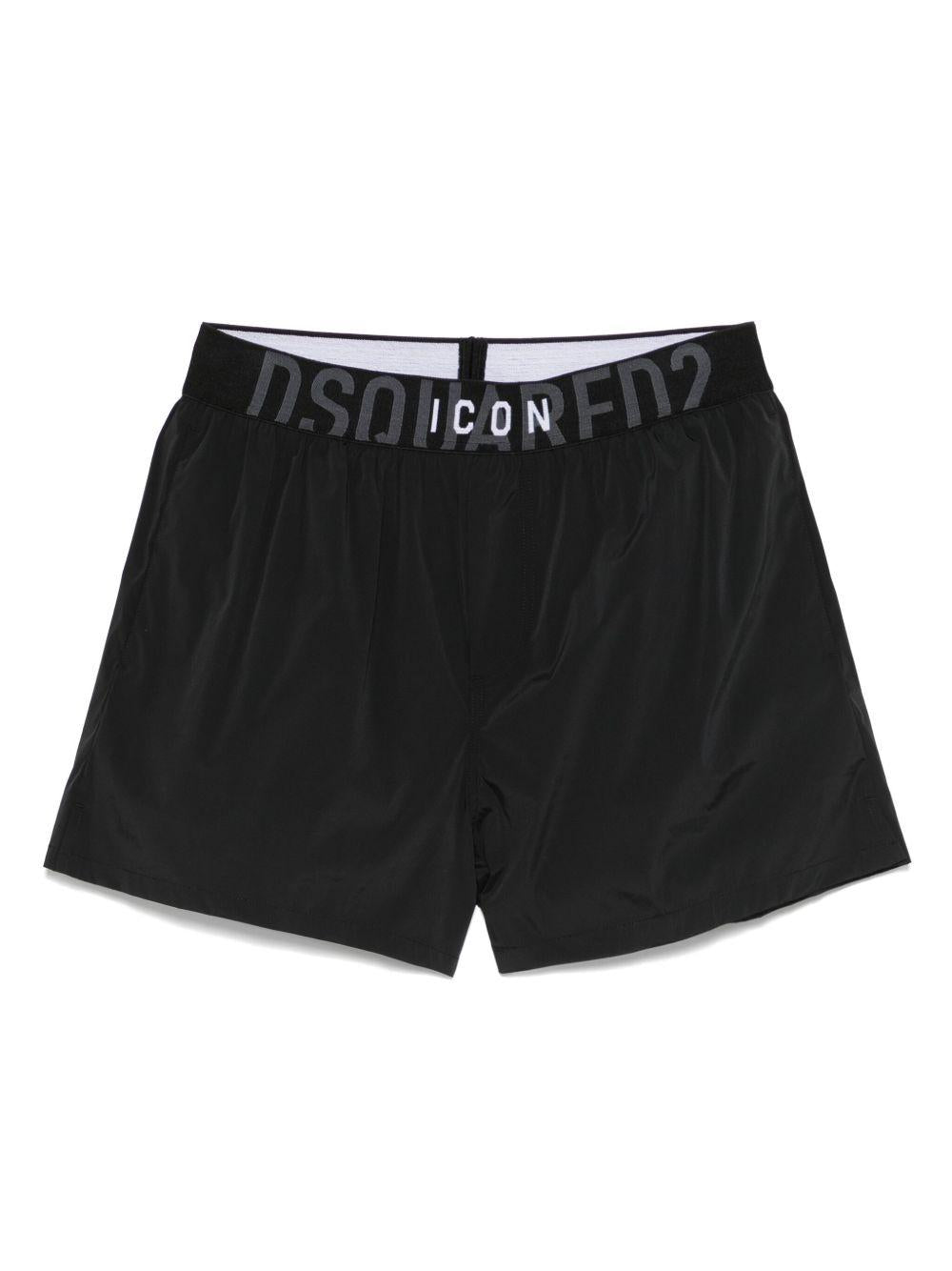 Swim boxer midi D7B646260 001 BLACK DSQUARED2