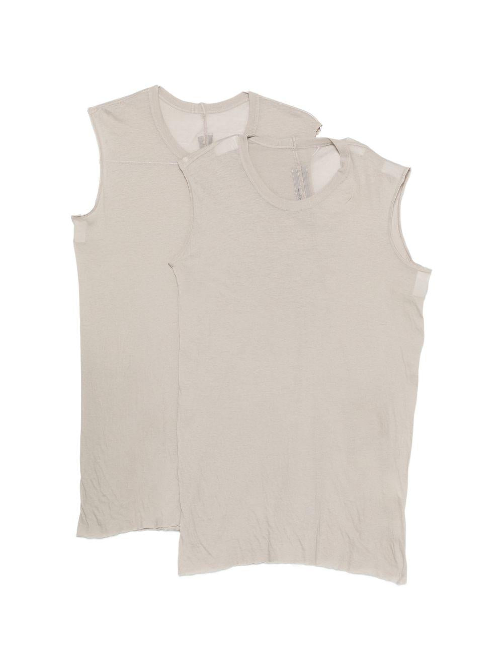 Basic Sleeveless T RU01F2151UC 08 PEARL RICK OWENS