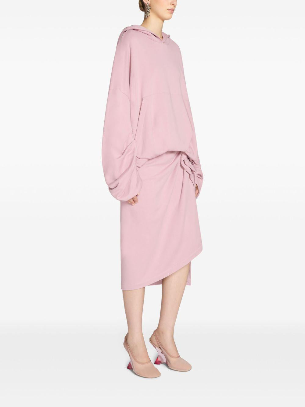 Gonna in cotone con volant<BR/> 2510111091610 305 PINK DRIES VAN NOTEN