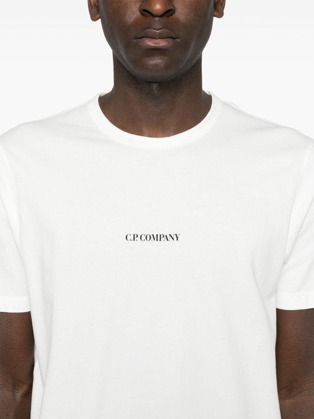 24/1 Jersey Logo T-Shirt 18CMTS085A005431G 103 GAUZE WHITE CP COMPANY