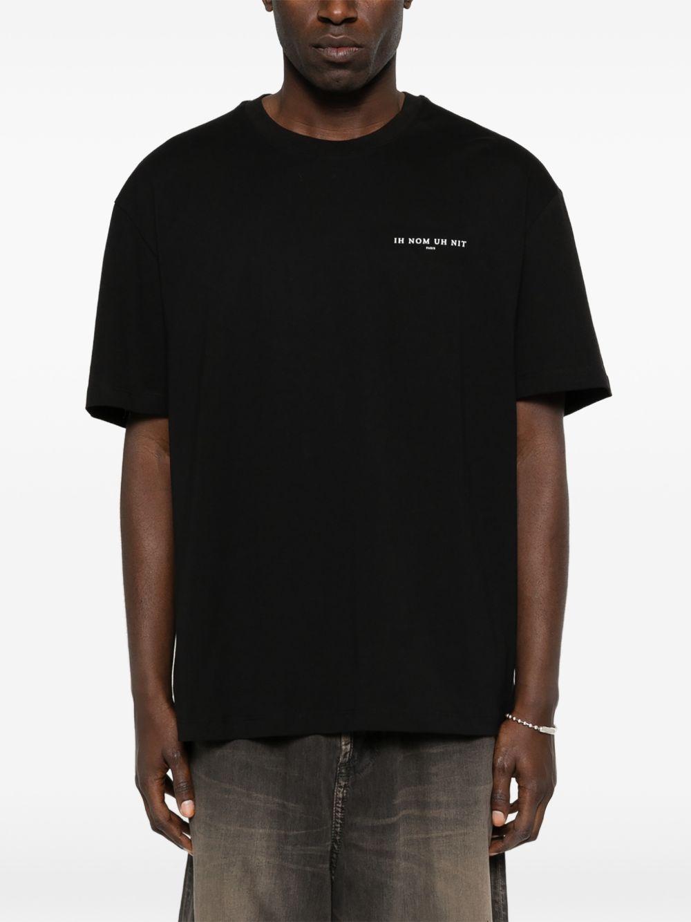 IH NOM UH NIT - T-shirt Authentic Back NUS26225 009 BLACK IH NOM UH NIT